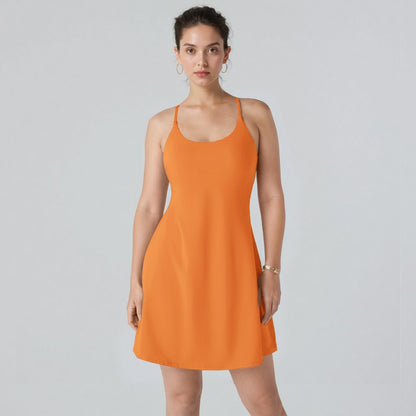 The Athletic Dress That Moves With You — Built-In Shorts, Pockets & All-Day Comfort