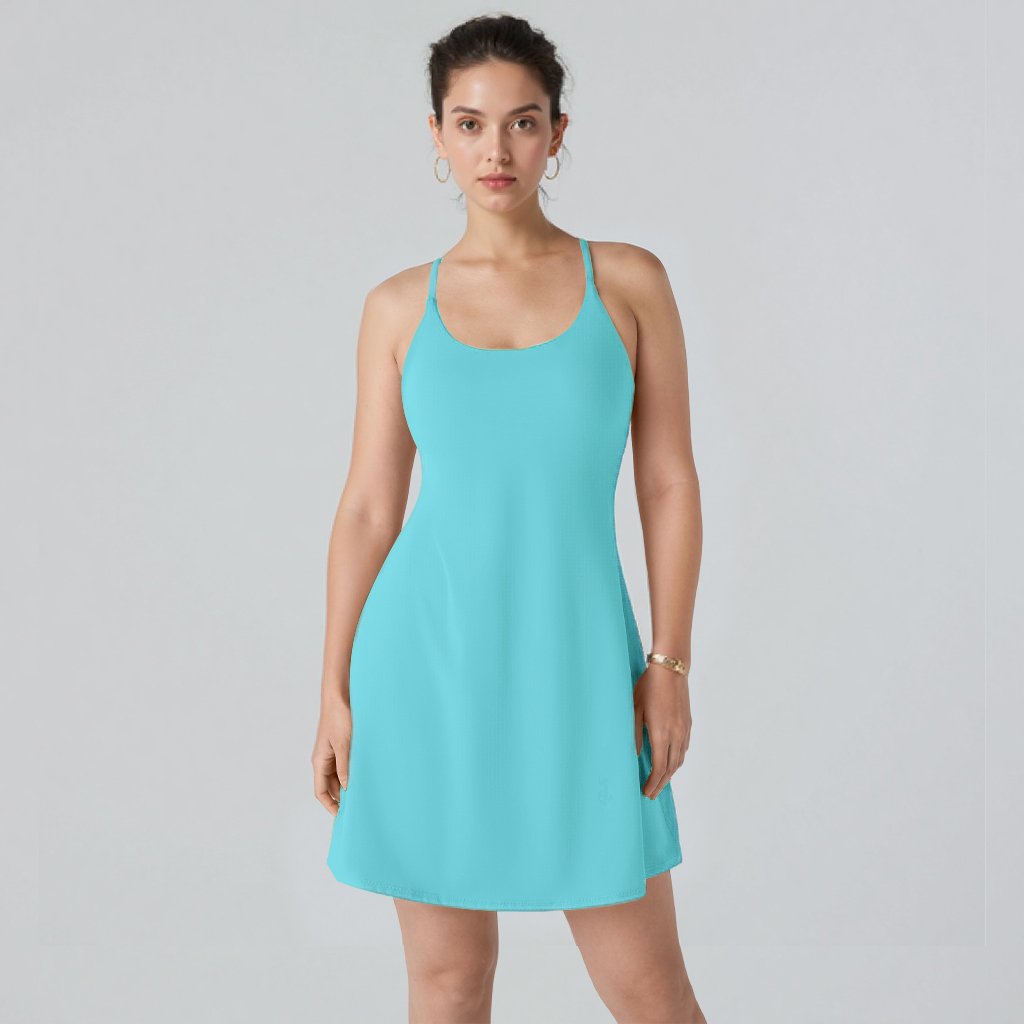 The Athletic Dress That Moves With You — Built-In Shorts, Pockets & All-Day Comfort