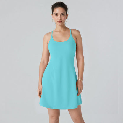 The Athletic Dress That Moves With You — Built-In Shorts, Pockets & All-Day Comfort