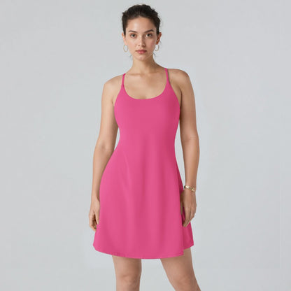 The Athletic Dress That Moves With You — Built-In Shorts, Pockets & All-Day Comfort