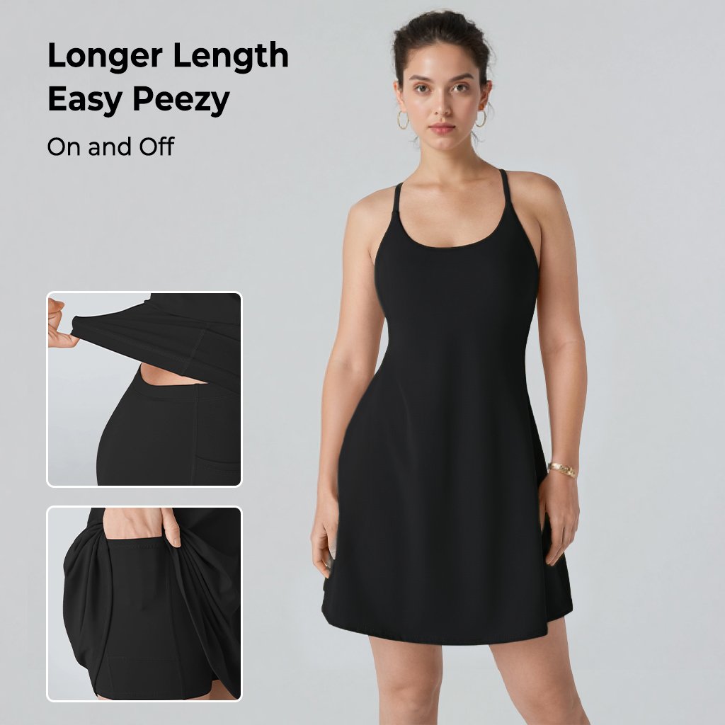 The Athletic Dress That Moves With You — Built-In Shorts, Pockets & All-Day Comfort