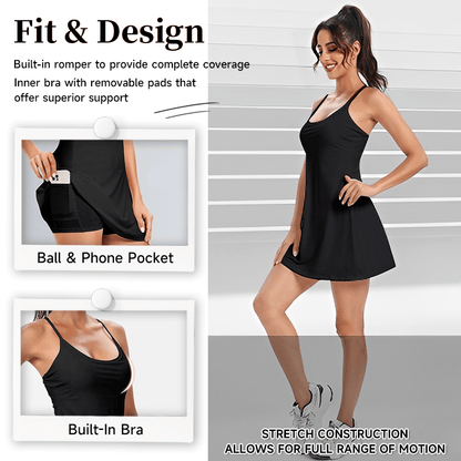 The Athletic Dress That Moves With You — Built-In Shorts, Pockets & All-Day Comfort