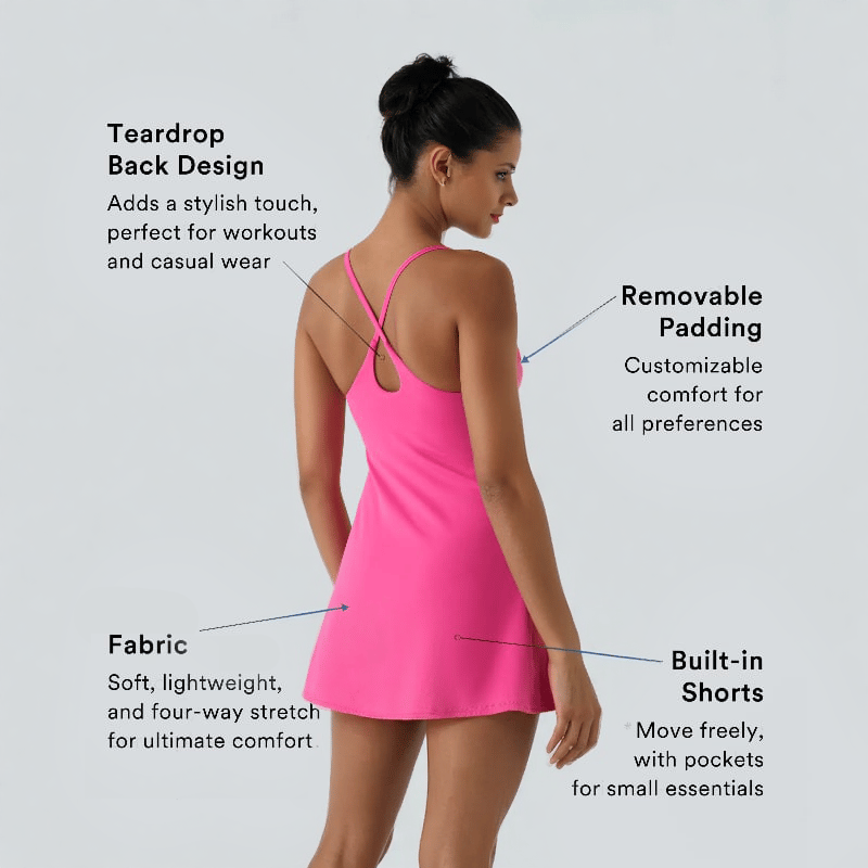 The Athletic Dress That Moves With You — Built-In Shorts, Pockets & All-Day Comfort