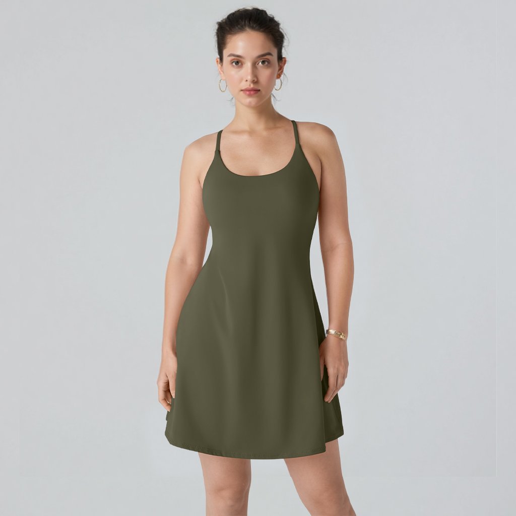 The Athletic Dress That Moves With You — Built-In Shorts, Pockets & All-Day Comfort