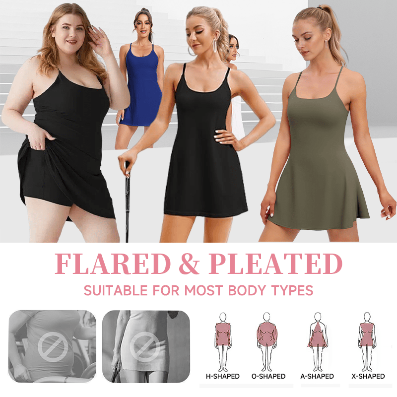 The Athletic Dress That Moves With You — Built-In Shorts, Pockets & All-Day Comfort