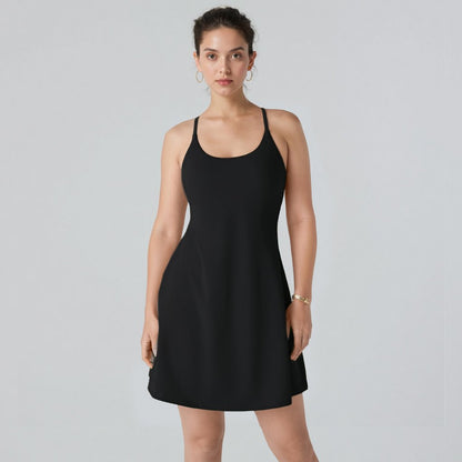 The Athletic Dress That Moves With You — Built-In Shorts, Pockets & All-Day Comfort