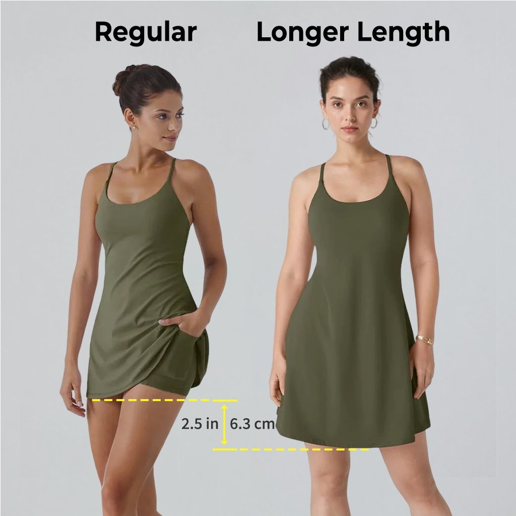 The Athletic Dress That Moves With You — Built-In Shorts, Pockets & All-Day Comfort